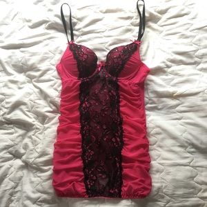 Pink and Black lingerie y2k